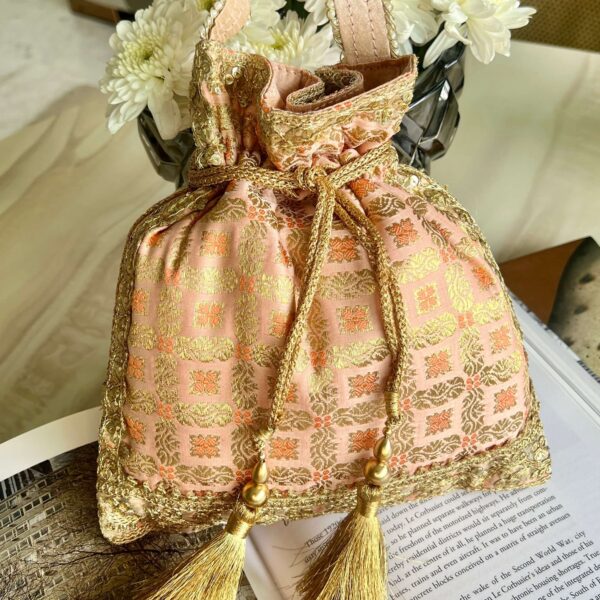 PASTEL BANARAS POTLI BAG